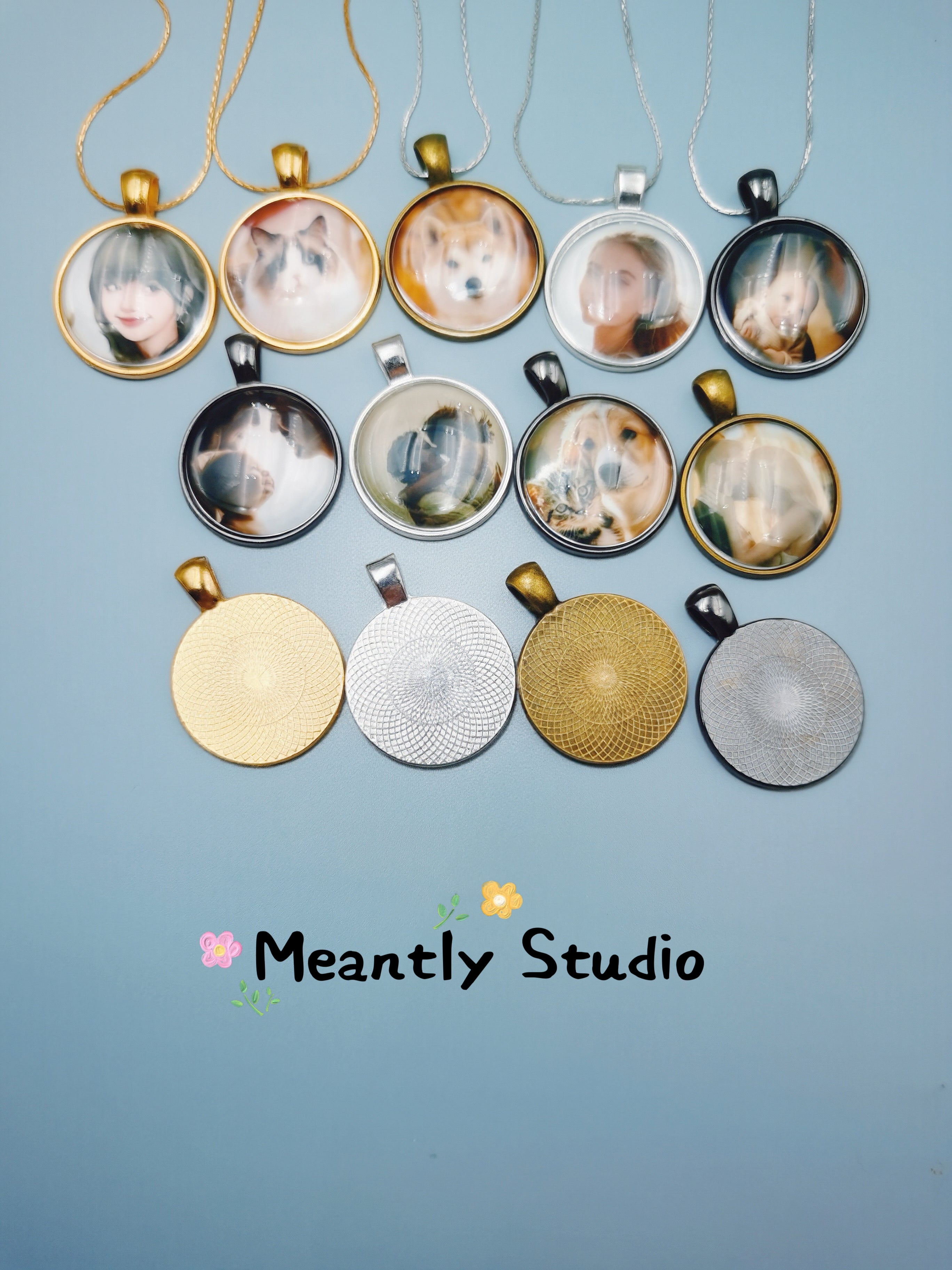 Custom Photo Necklace or Keychain • Vintage Style Personalized Pendant • Pet Memorial Gift • Couple Keepsake Jewelry • Handmade Retro Charm