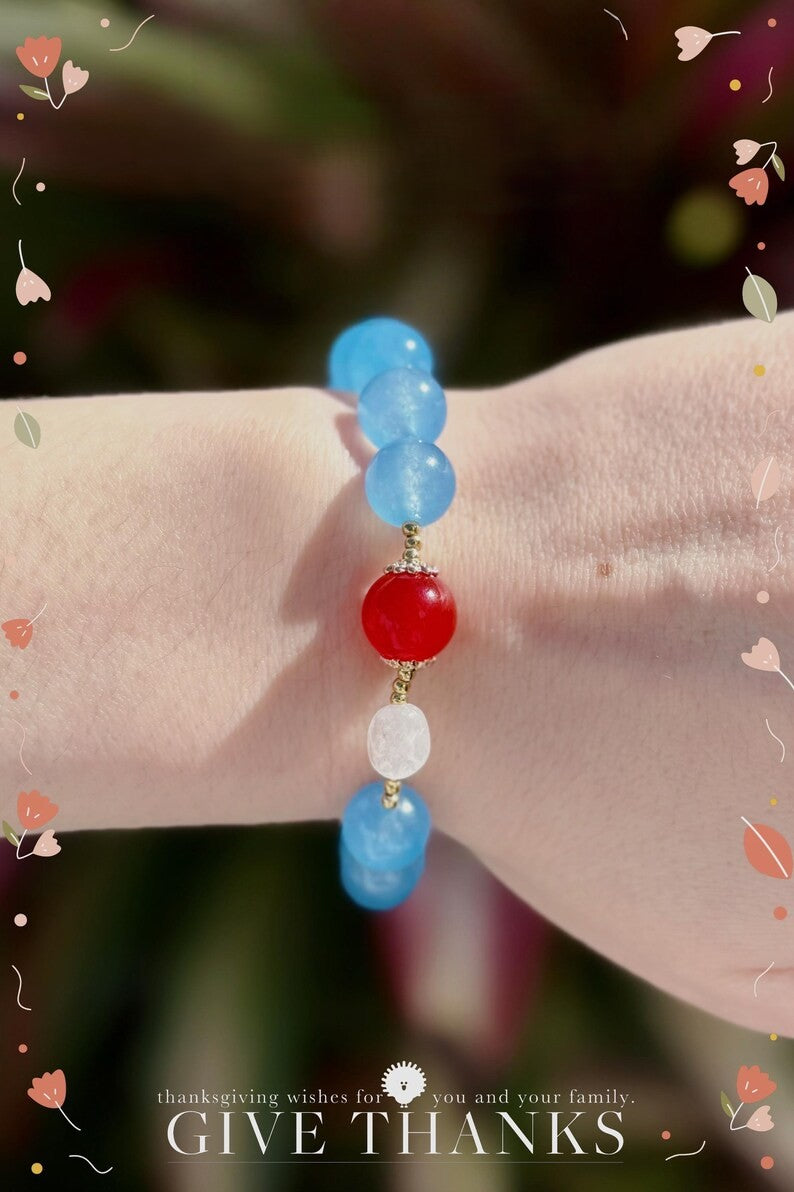 Custom Crystal Bracelet: Handmade Chakra Jewelry, Energy Healing Gift