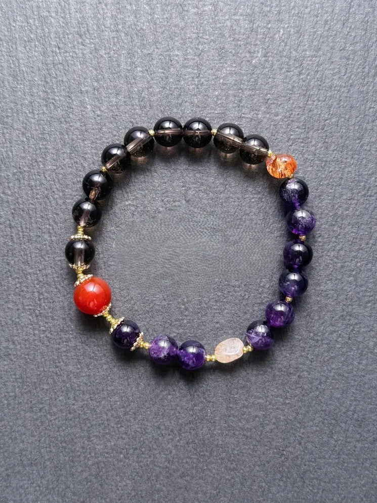 Weight Loss & Focus Bracelet – Red Agate & Super Seven