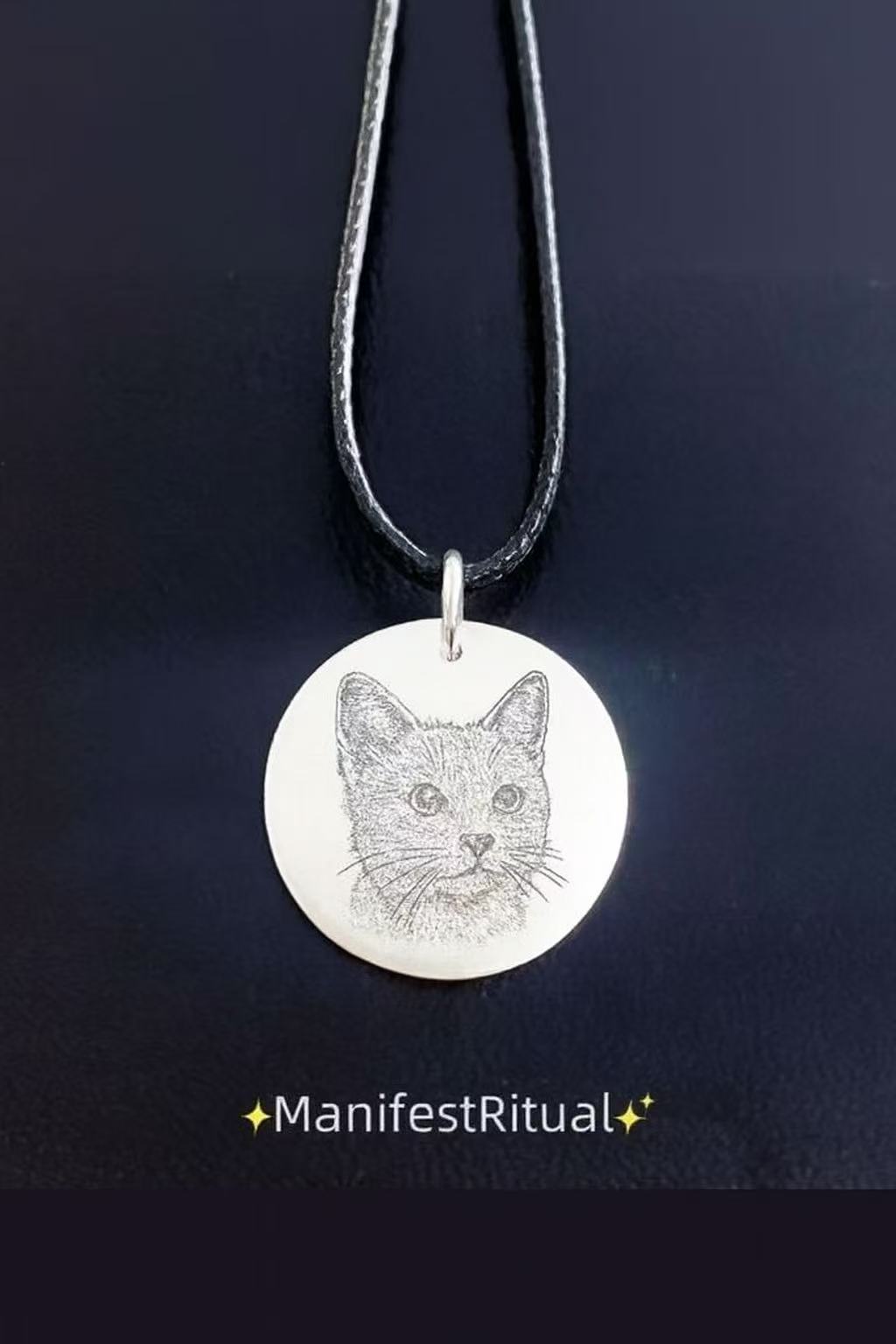 Custom Photo Keychain – Personalized with Pet Portraits, People, Couples, or Family Photos | Engraved Round Keepsake Key Ring | ManifestRituals Gift Edition