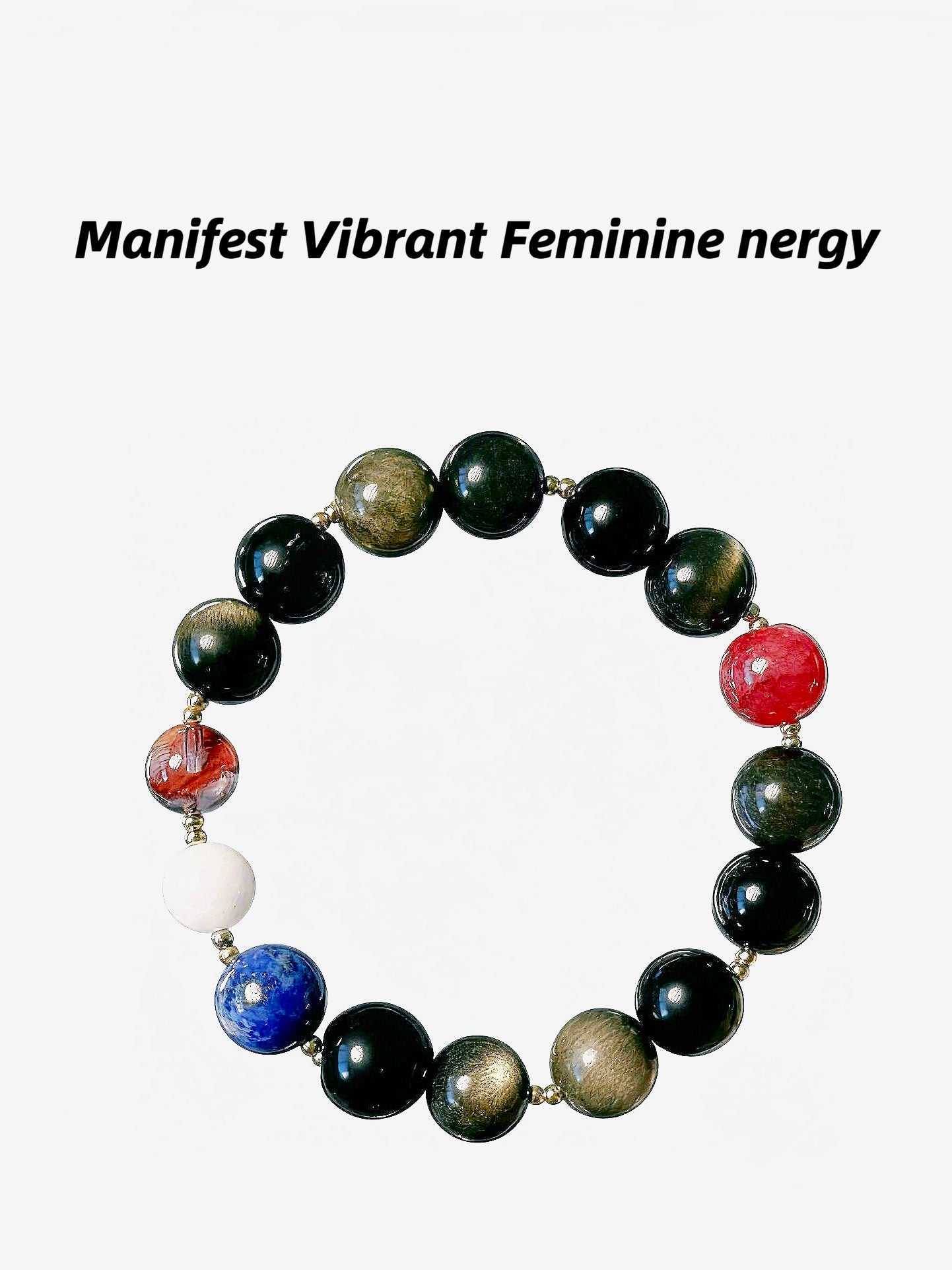 The Queen’s Bracelet Collection 9 | Lapis Lazuli, Moonstone Bracelet – Feminine Energy | Gift for her