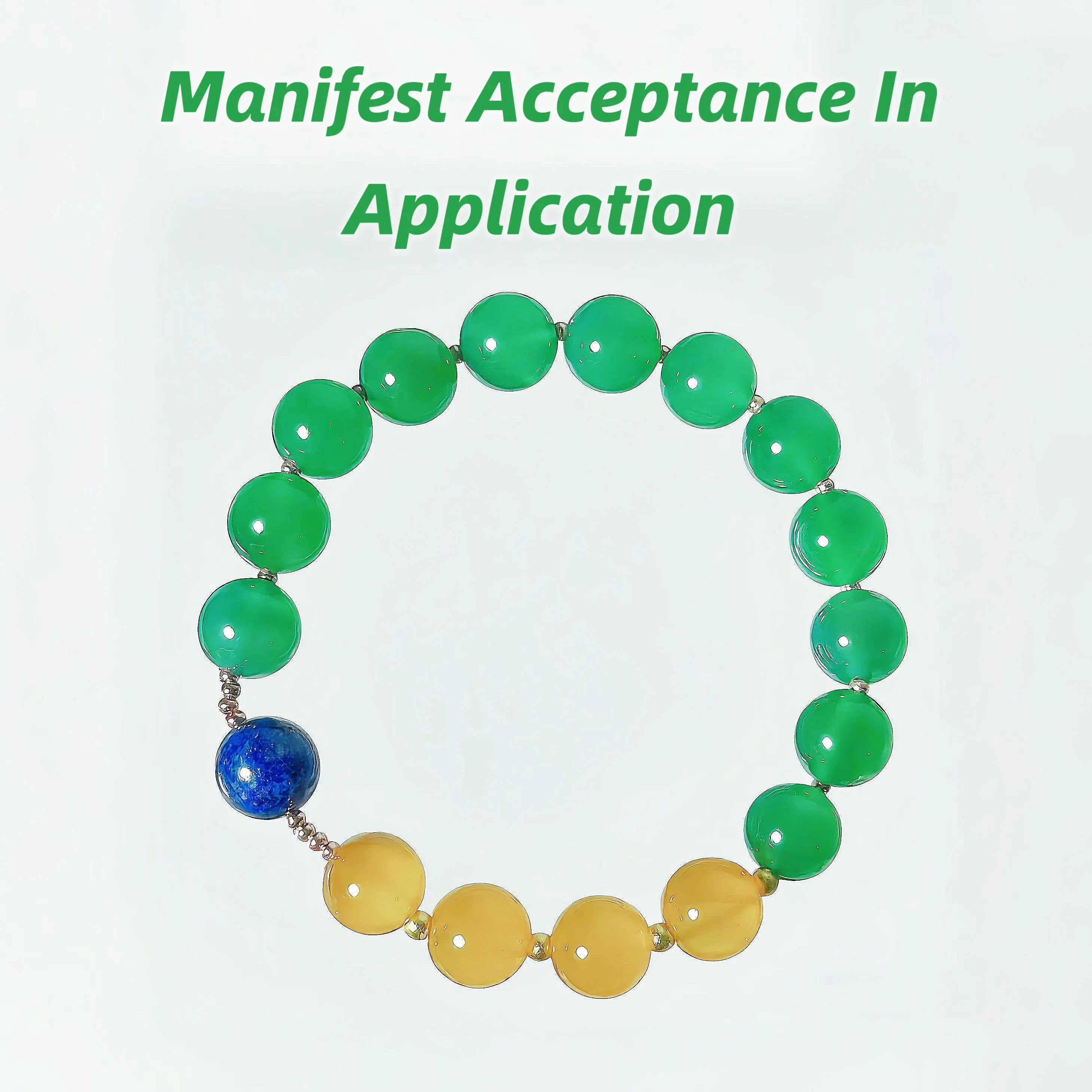 Application Success Bracelet – Agate & Lapis Lazuli