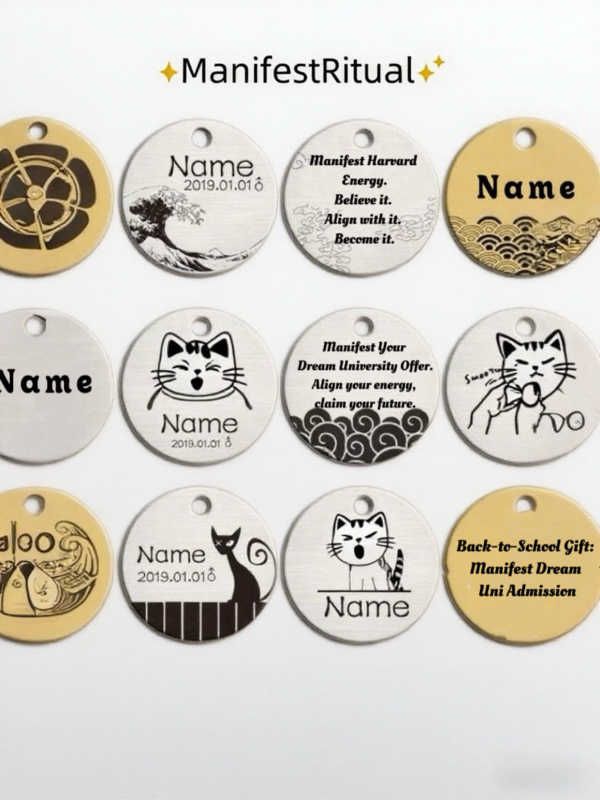 Custom Photo Keychain – Personalized with Pet Portraits, People, Couples, or Family Photos | Engraved Round Keepsake Key Ring | ManifestRituals Gift Edition