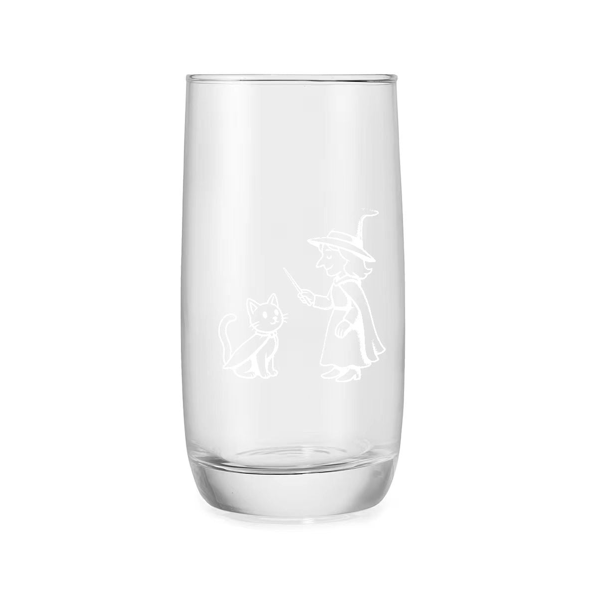 Halloween Ghost Glass Cup – Spooky Cute Etched Tumbler | ManifestRitual Halloween Edition Drinkware