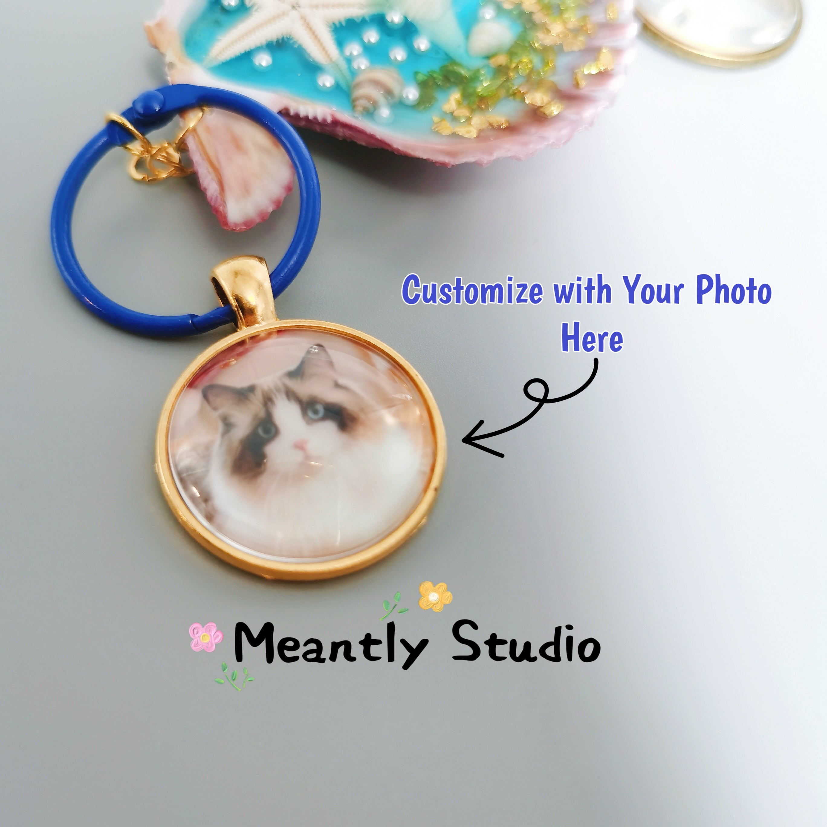 Custom Photo Necklace or Keychain • Vintage Style Personalized Pendant • Pet Memorial Gift • Couple Keepsake Jewelry • Handmade Retro Charm
