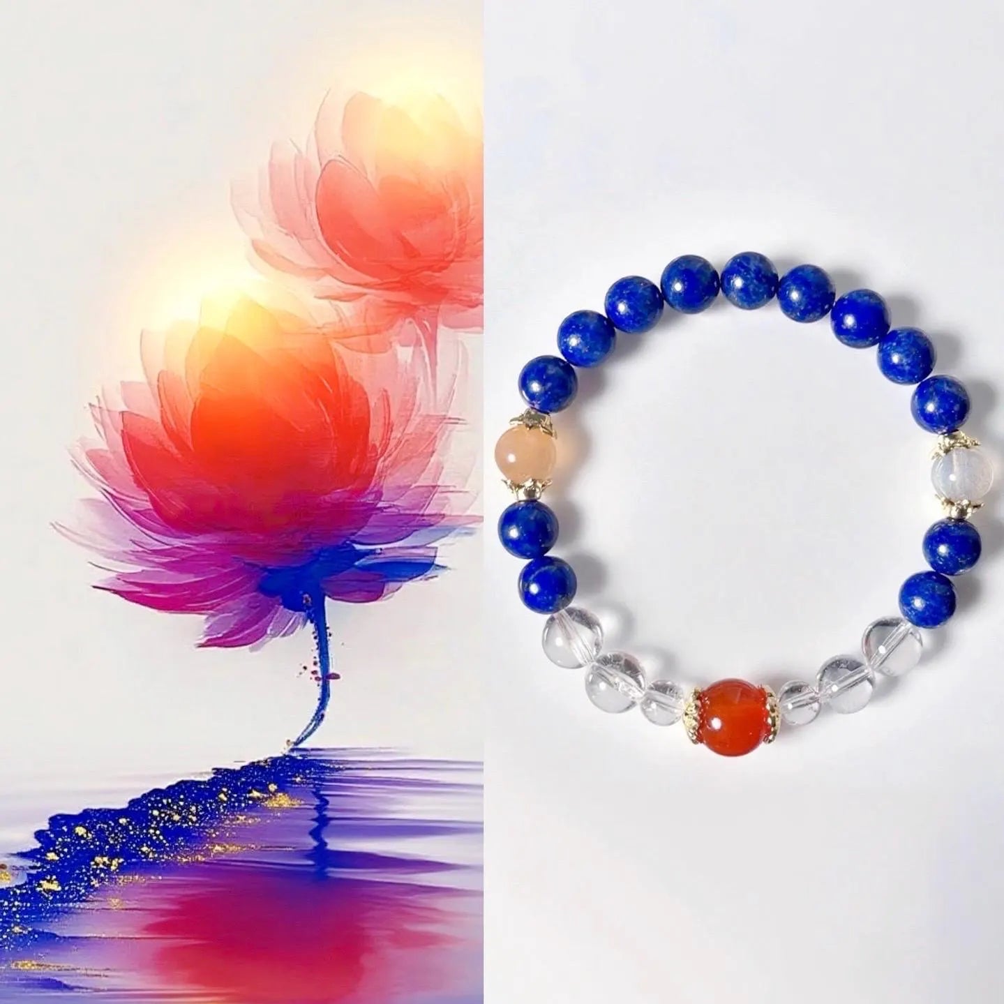 Eternal Love Bracelet – Lapis, Sunstone, Moonstone & Agate