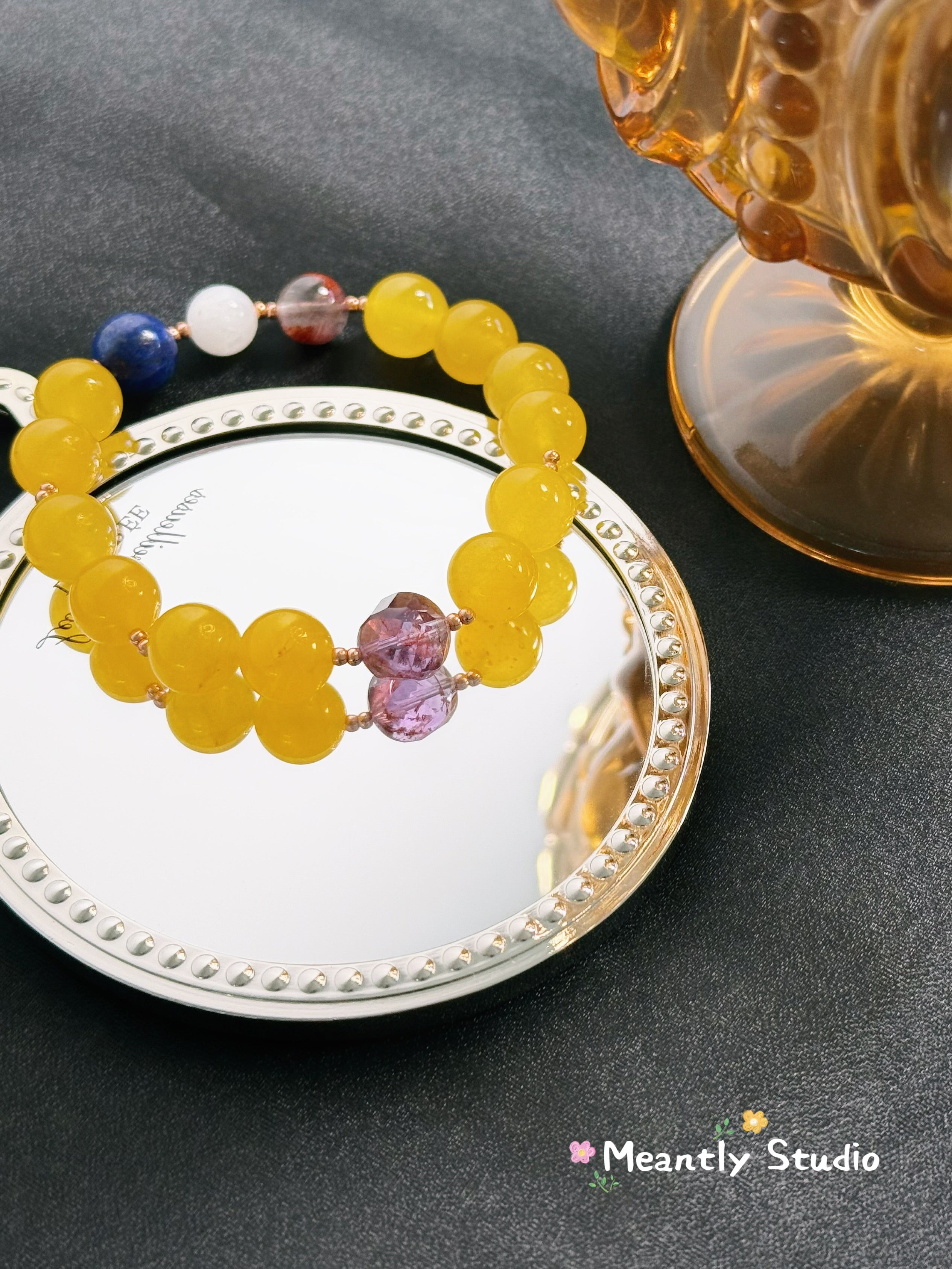 The Queen’s Bracelet Collection 8 | Lapis Lazuli, Moonstone Bracelet – Feminine Energy | Gift for her