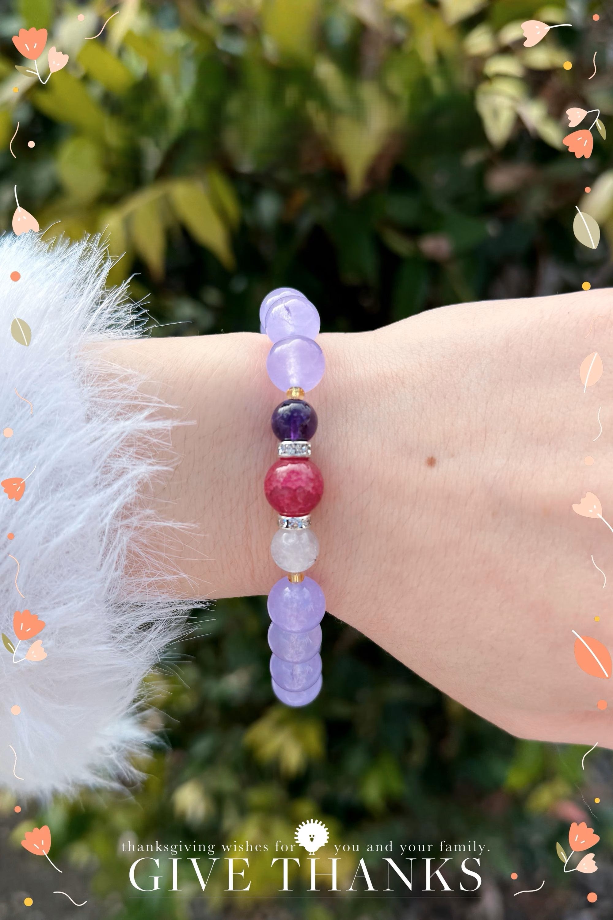 Emotional Healing & Protection Bracelet – Chalcedony & Quartz