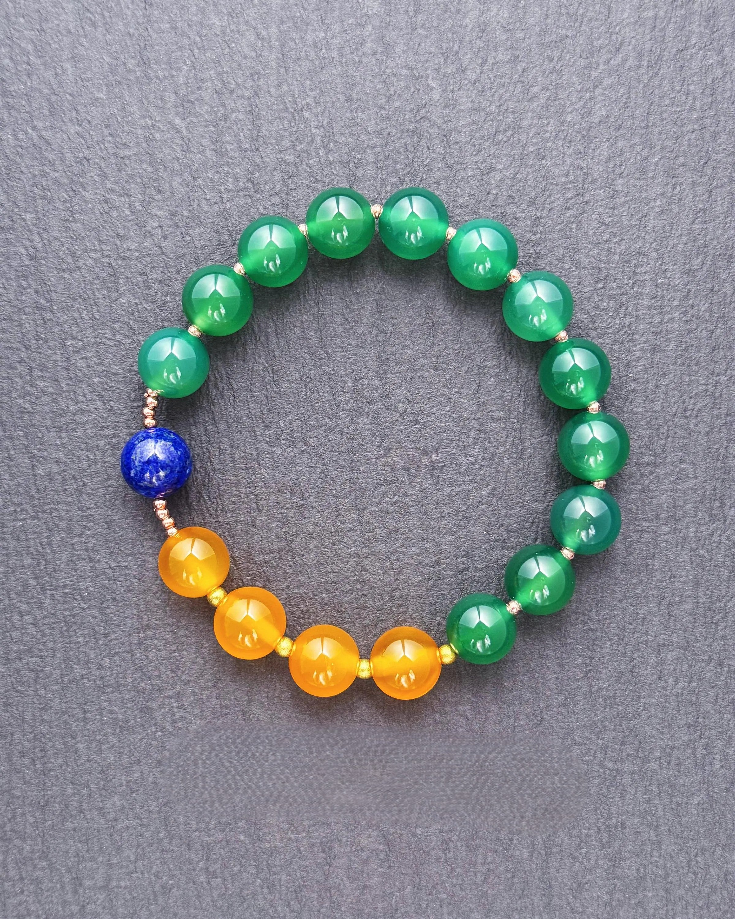 Application Success Bracelet – Agate & Lapis Lazuli