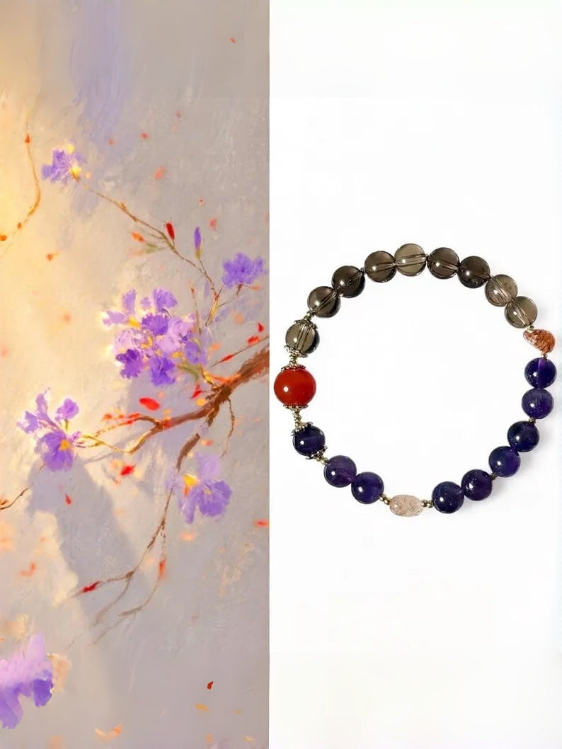 Weight Loss & Focus Bracelet – Red Agate & Super Seven