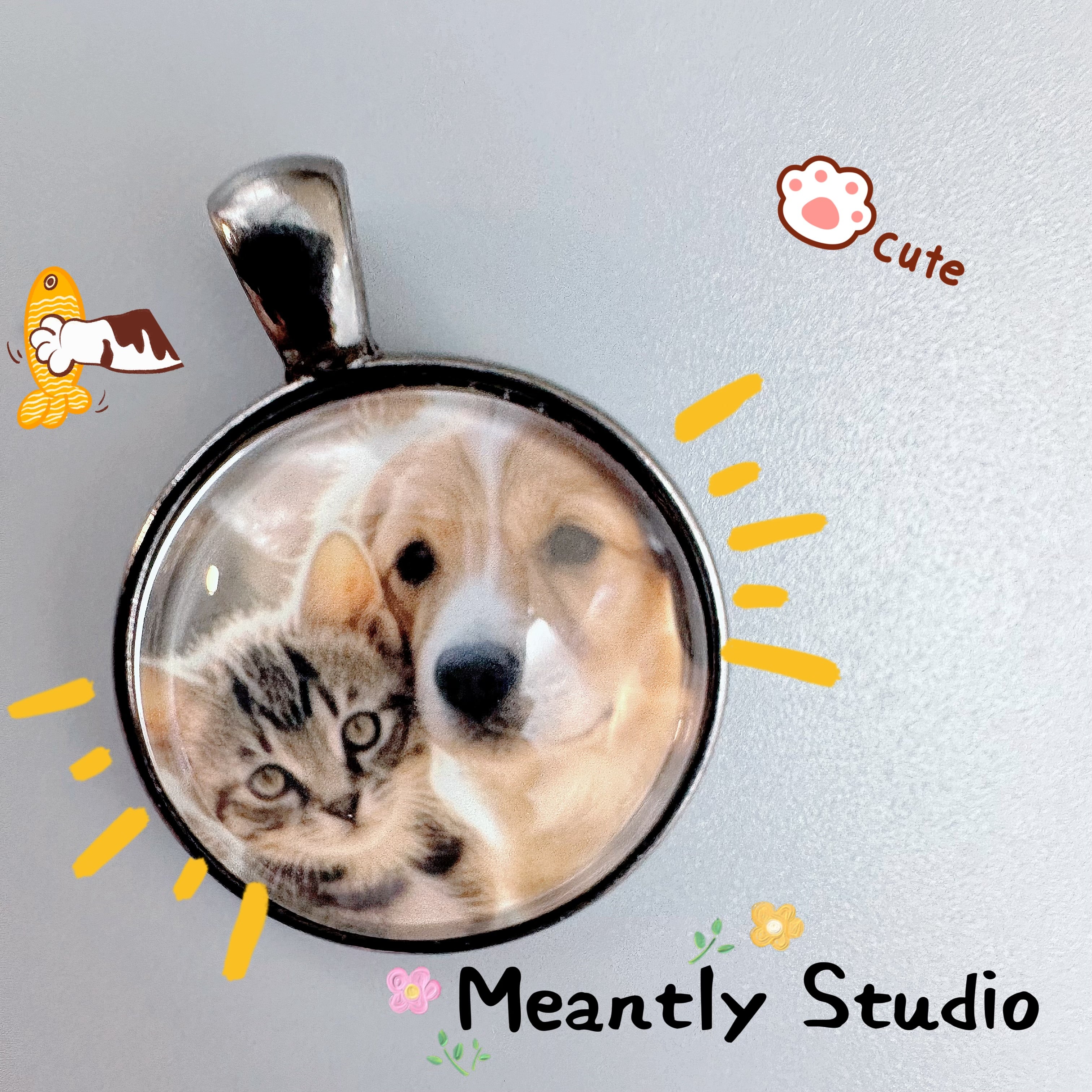 Custom Photo Necklace or Keychain • Vintage Style Personalized Pendant • Pet Memorial Gift • Couple Keepsake Jewelry • Handmade Retro Charm