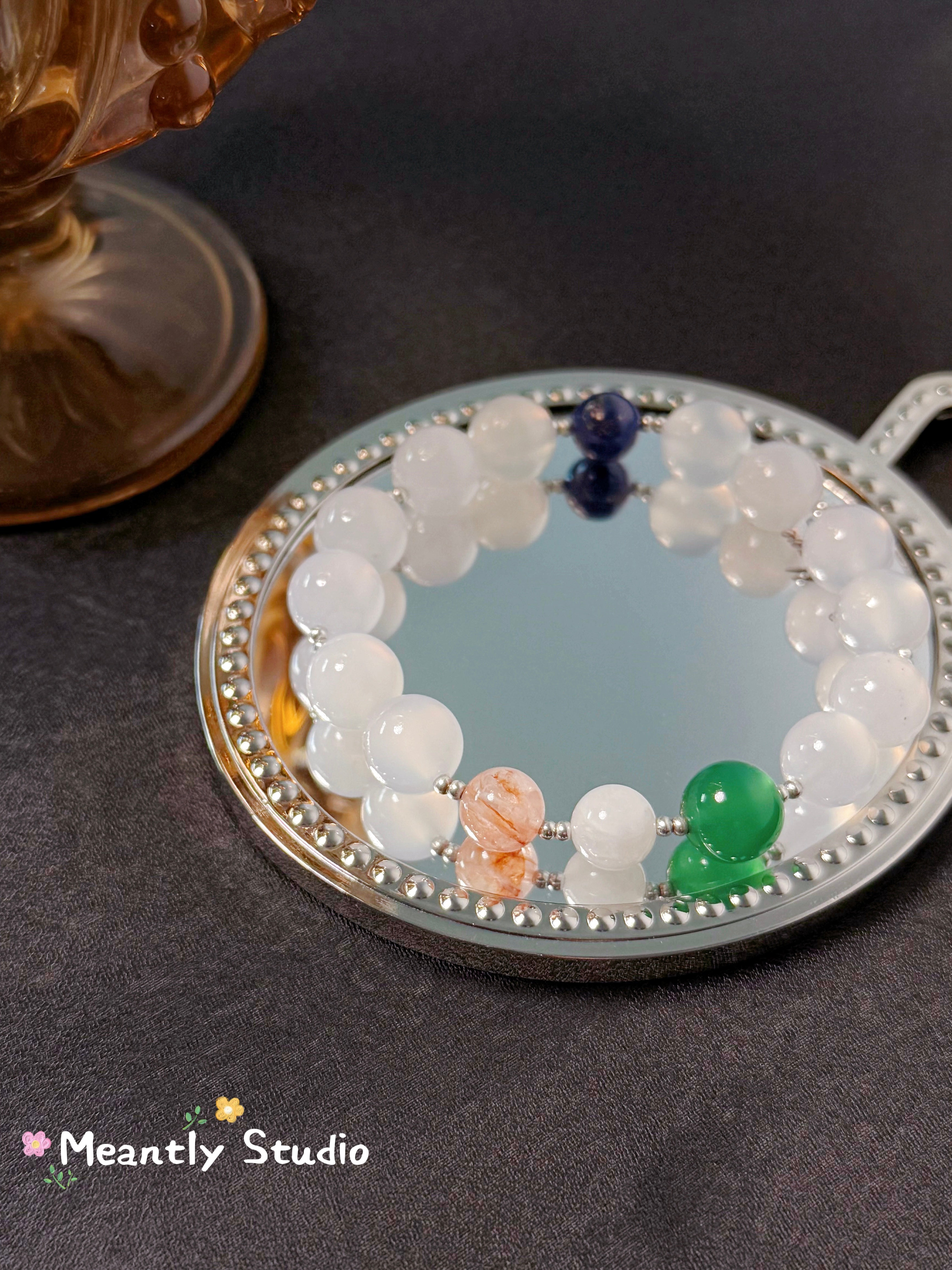 The Queen’s Bracelet Collection 6 | White Chalcedony, Super Seven, Moonstone- grace and confidence