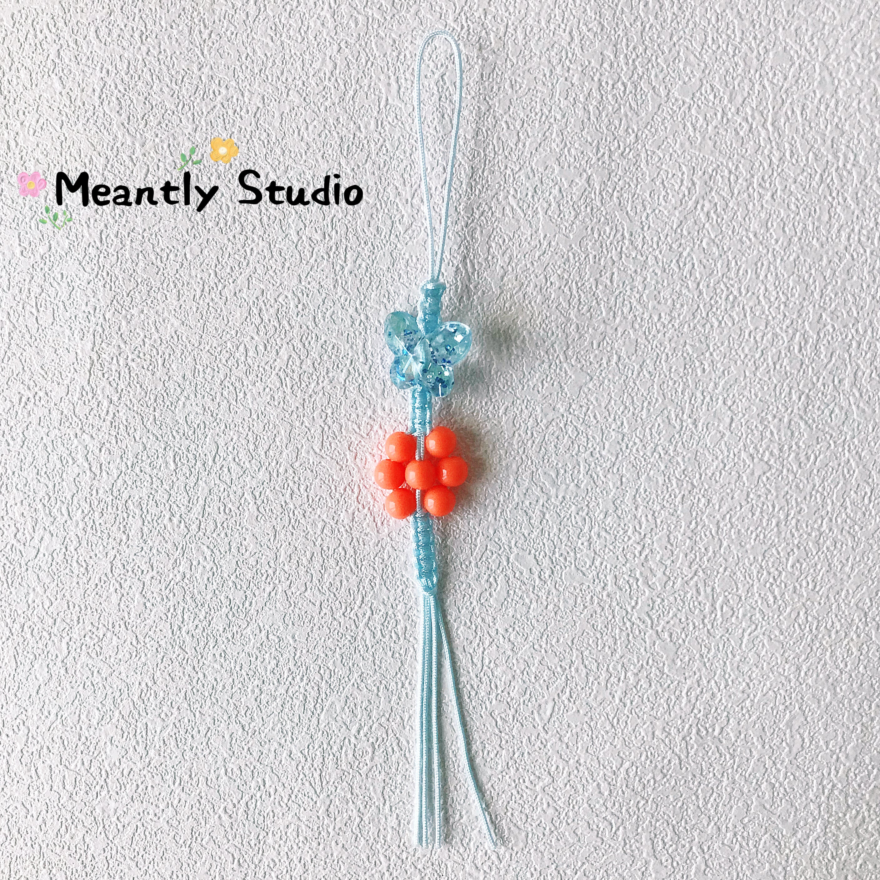 Butterfly & Flower Beaded Phone Strap – Colorful Dopamine Aesthetic Phone Charm, Handmade Beaded Wrist Lanyard, Kawaii Phone Accessory