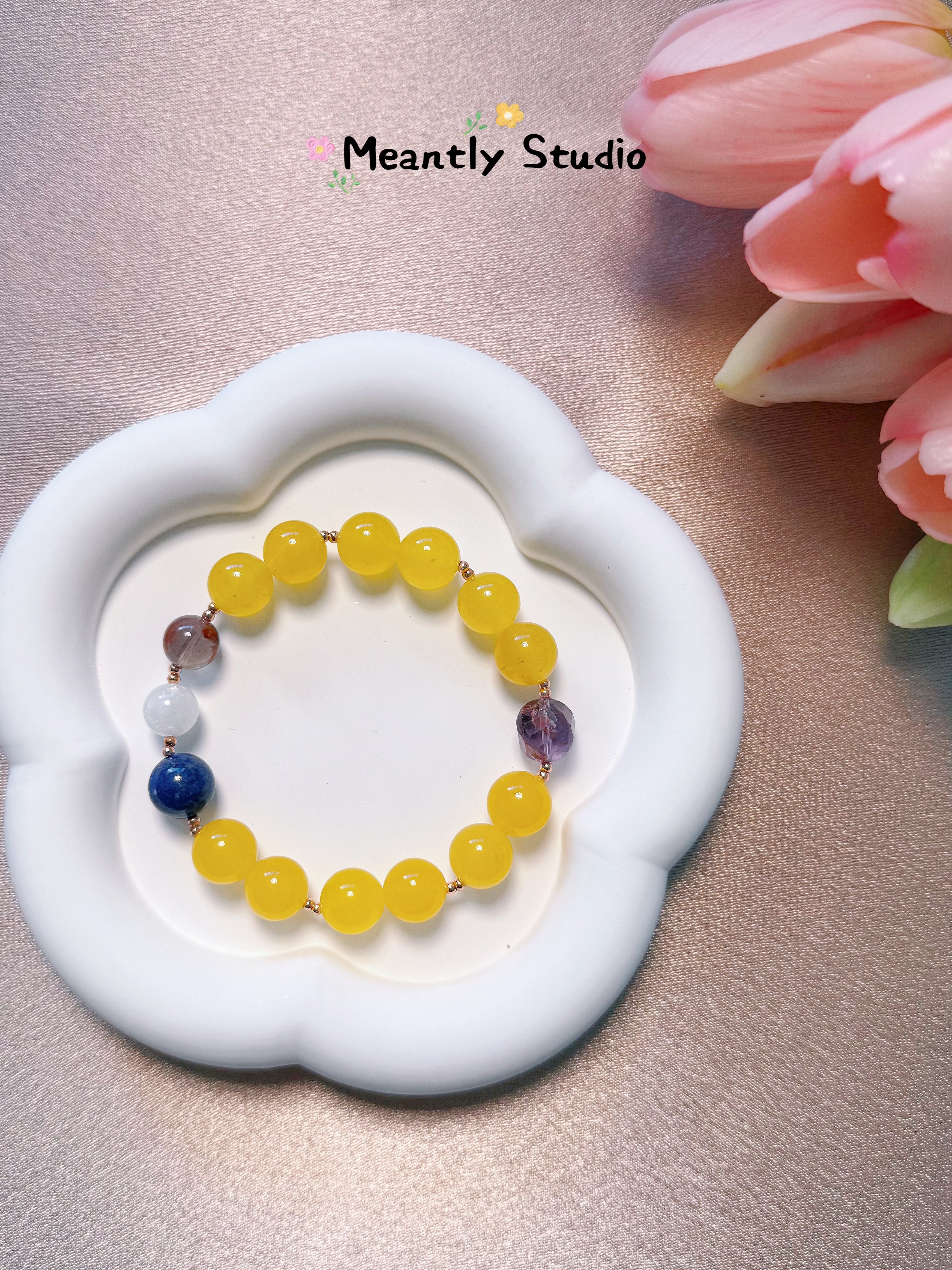 The Queen’s Bracelet Collection 8 | Lapis Lazuli, Moonstone Bracelet – Feminine Energy | Gift for her