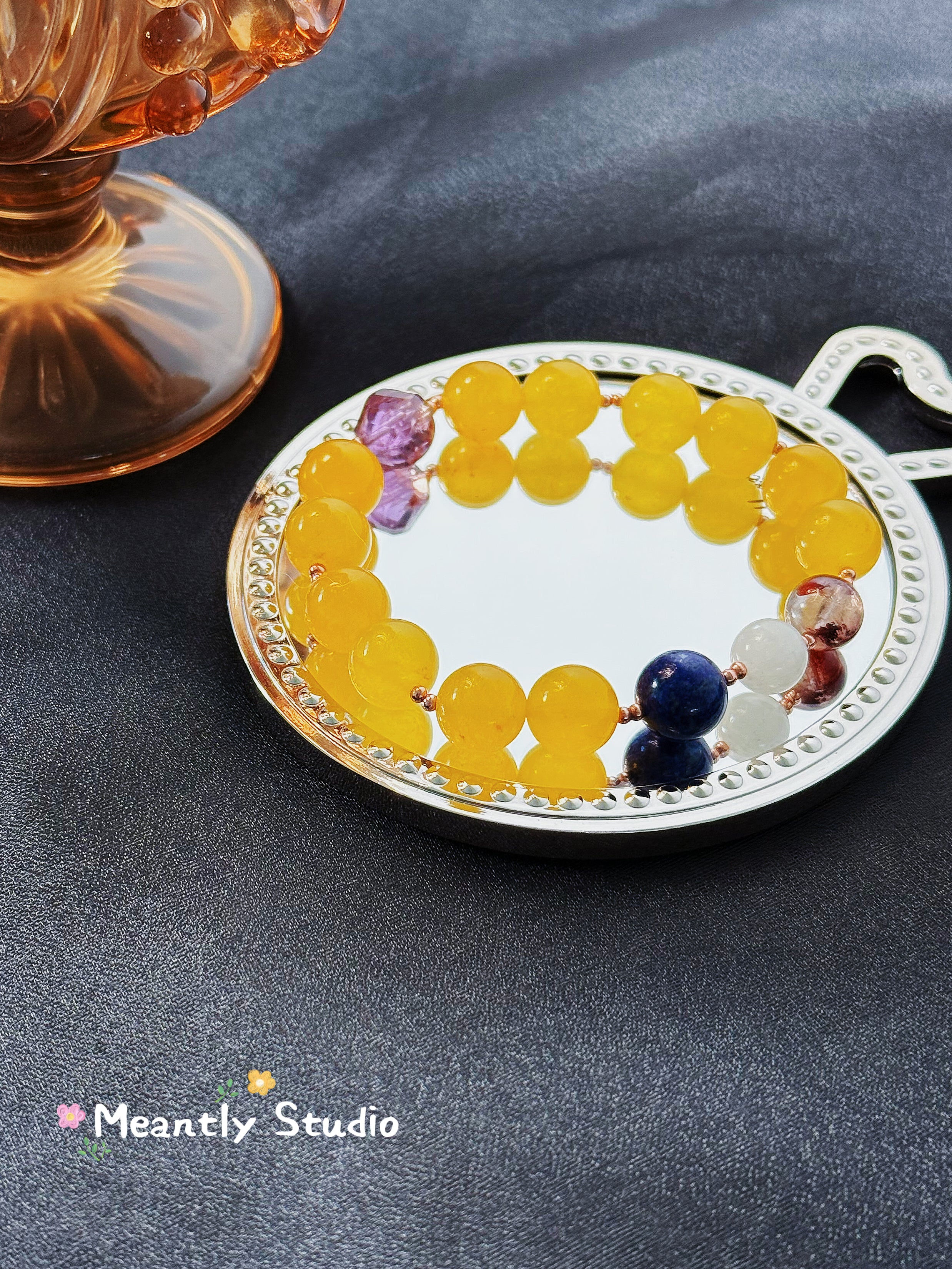 The Queen’s Bracelet Collection 8 | Lapis Lazuli, Moonstone Bracelet – Feminine Energy | Gift for her
