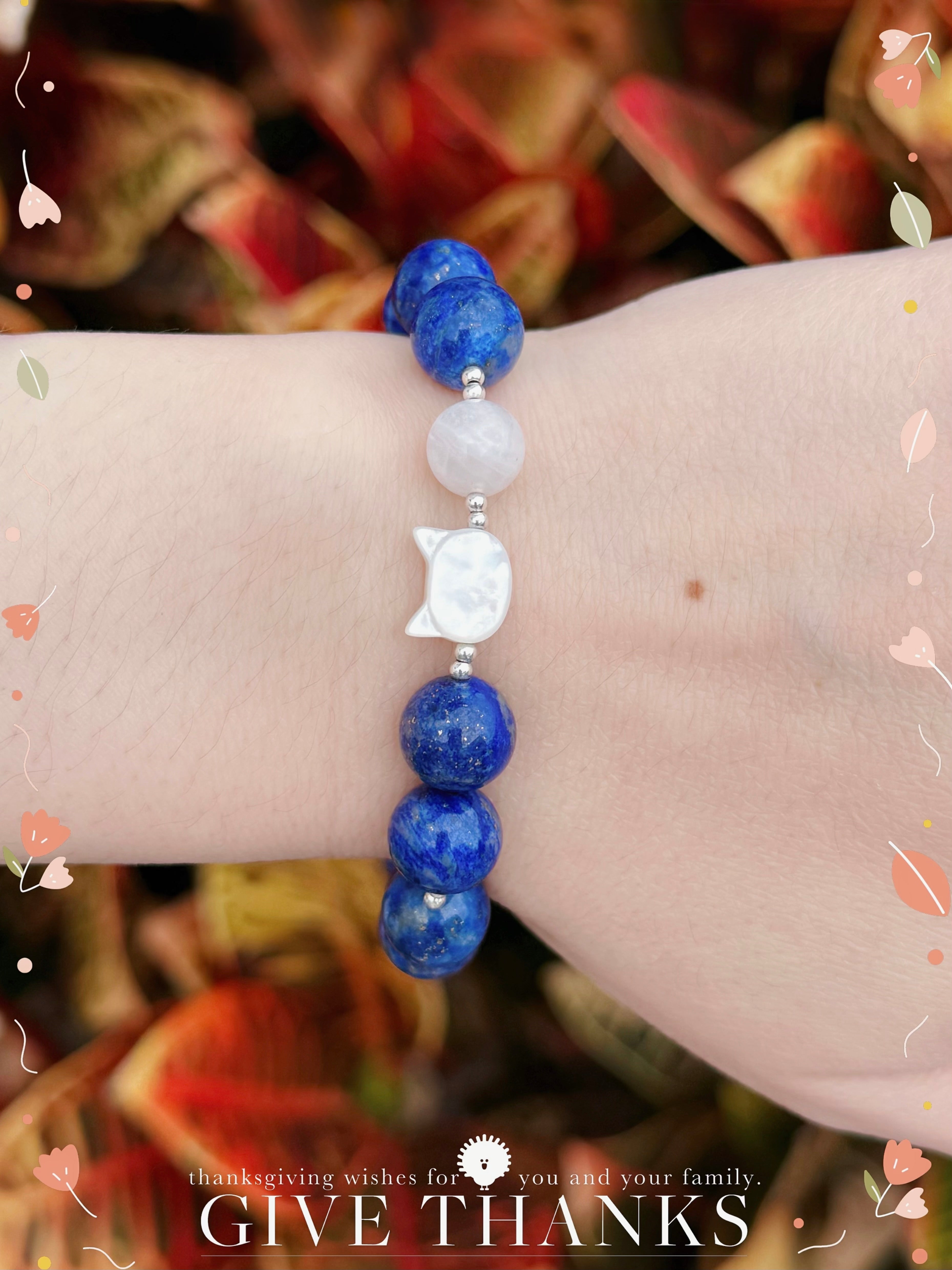 The Queen’s Bracelet Collection 4 | Lapis Lazuli, Moonstone Bracelet –  Feminine Energy | Gift for her