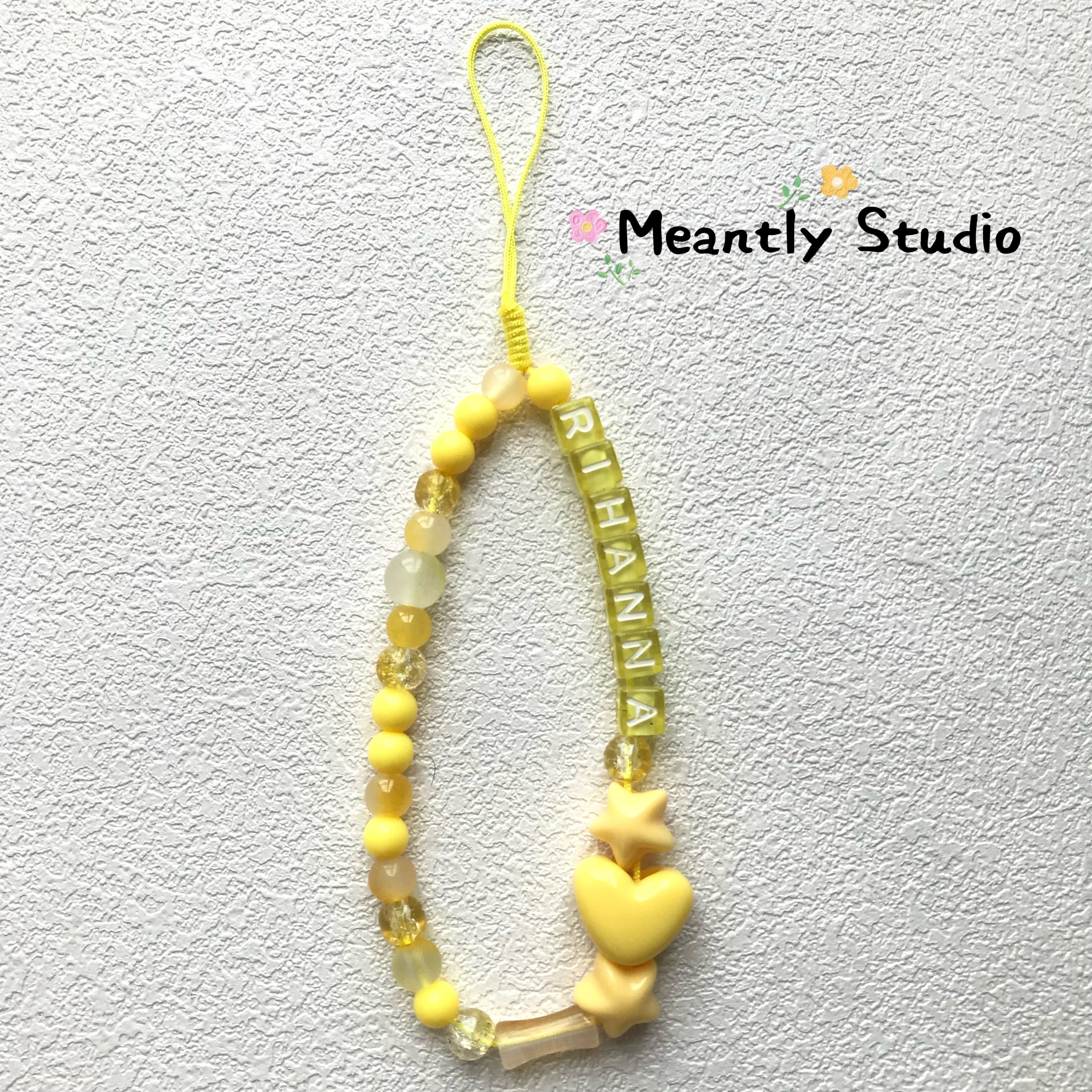 Personalized Letter-Beaded Phone Strap – Custom Name Chain in Dopamine Colors, Trendy Phone Charm
