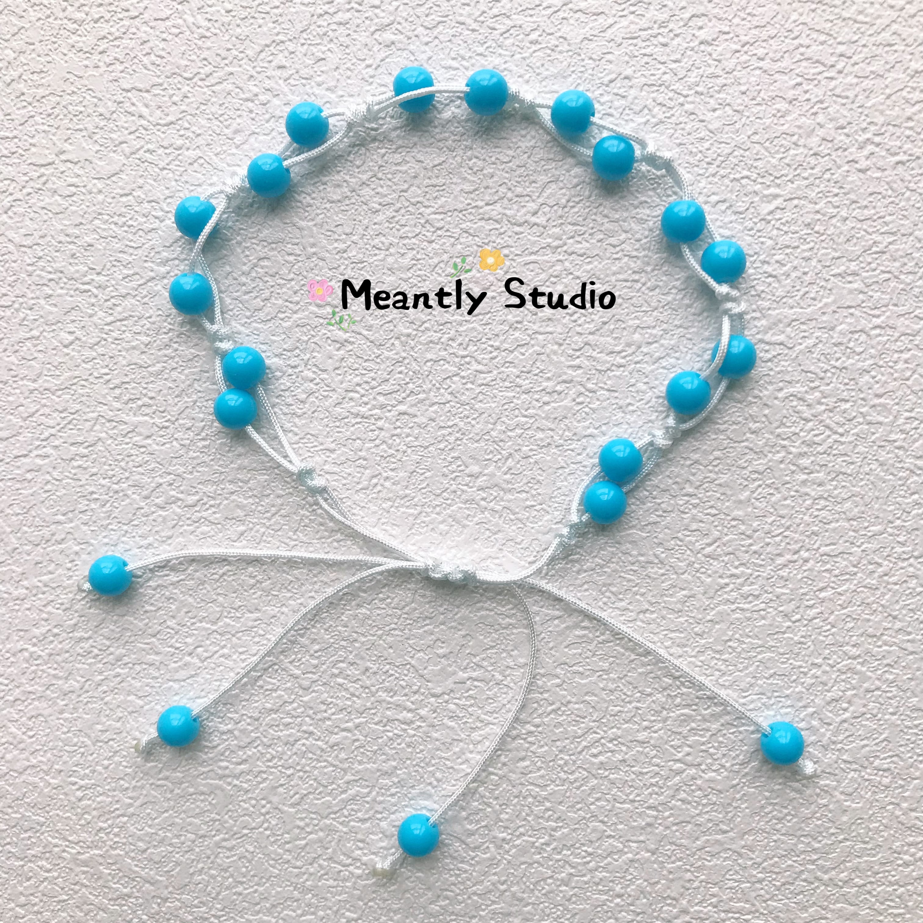 Custom Flower Macaron Color Bead Bracelet | Personalized Handmade Jewelry Gift for her