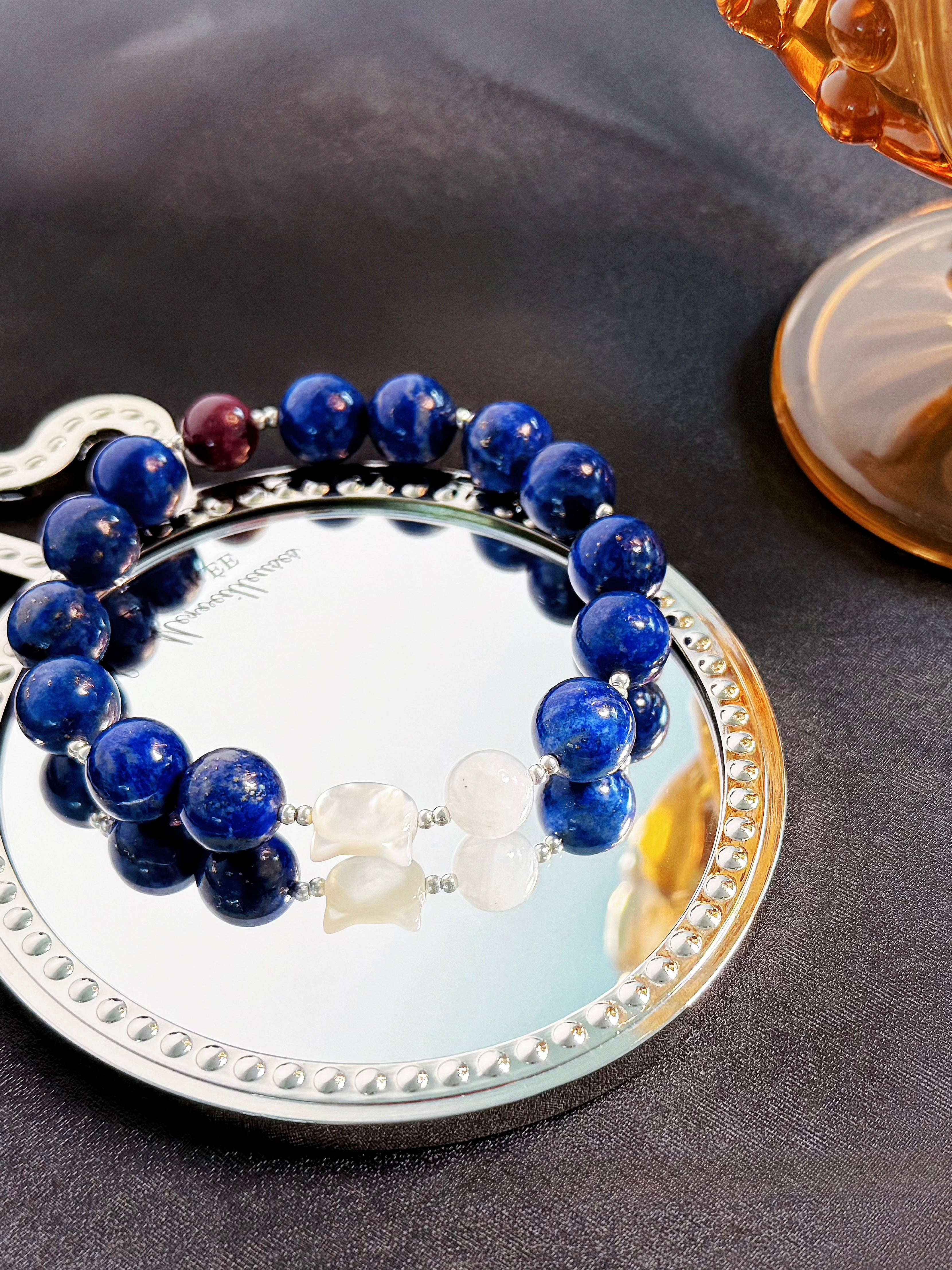 The Queen’s Bracelet Collection 4 | Lapis Lazuli, Moonstone Bracelet –  Feminine Energy | Gift for her