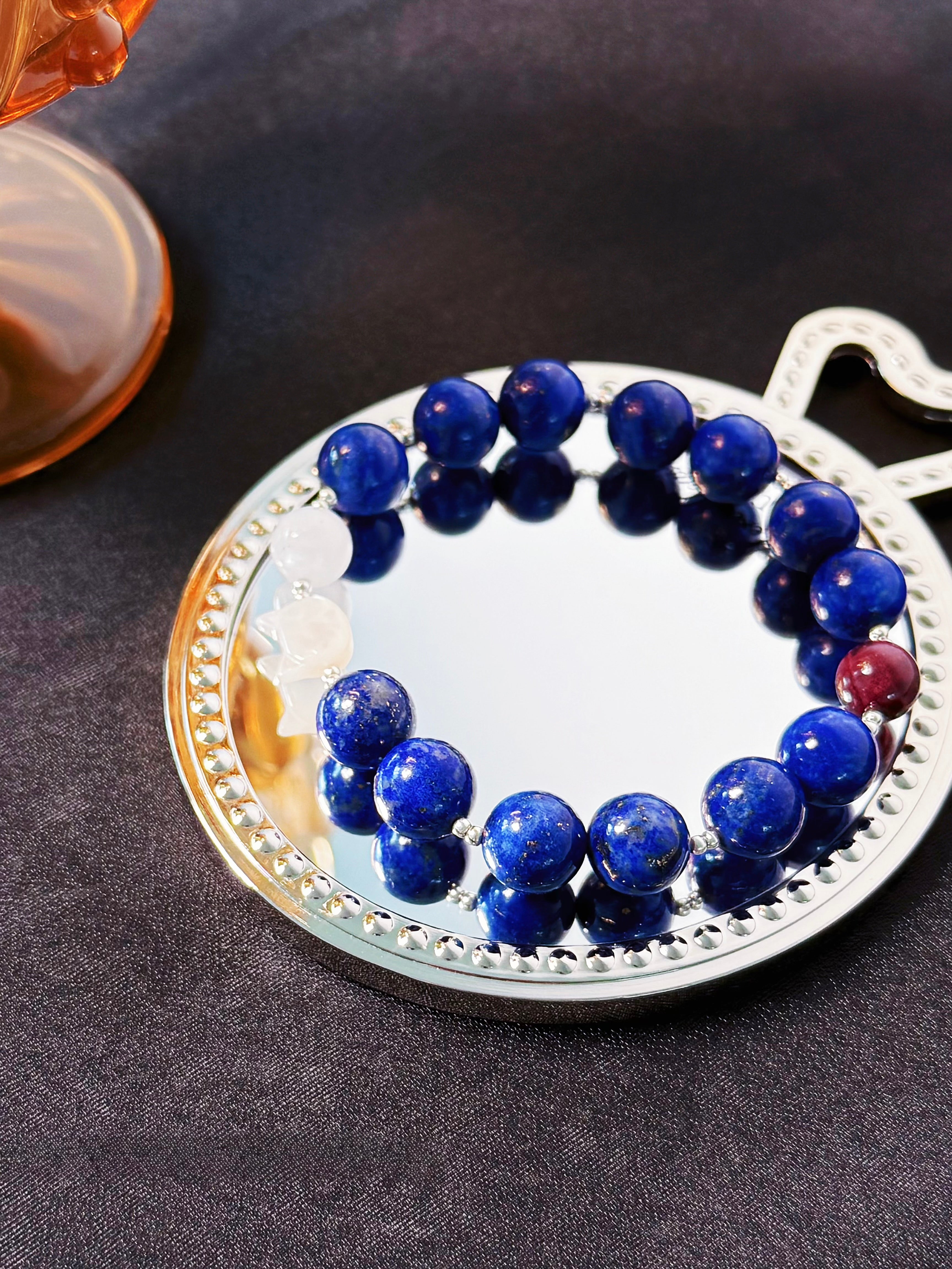 The Queen’s Bracelet Collection 4 | Lapis Lazuli, Moonstone Bracelet –  Feminine Energy | Gift for her