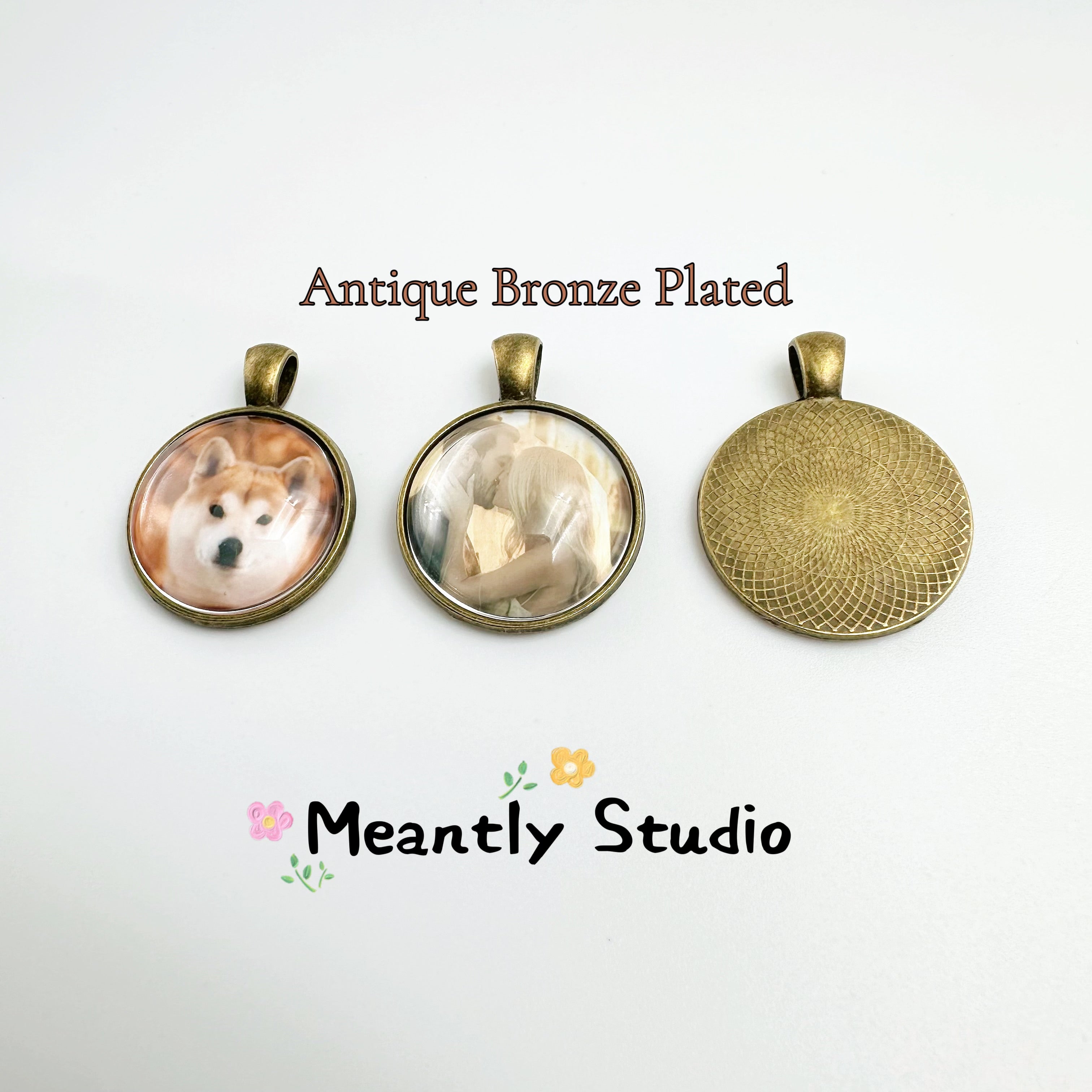 Custom Photo Necklace or Keychain • Vintage Style Personalized Pendant • Pet Memorial Gift • Couple Keepsake Jewelry • Handmade Retro Charm