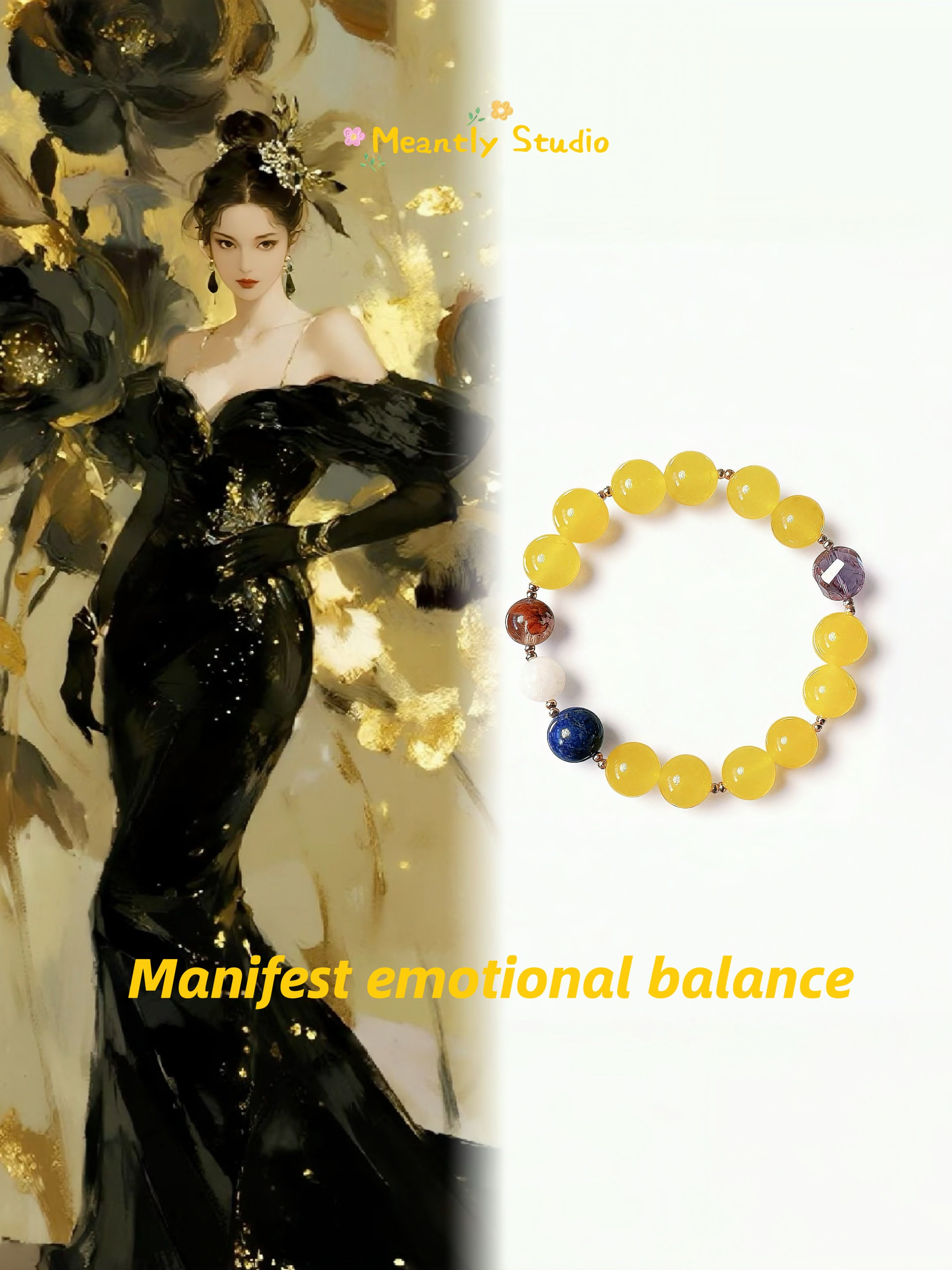 The Queen’s Bracelet Collection 8 | Lapis Lazuli, Moonstone Bracelet – Feminine Energy | Gift for her