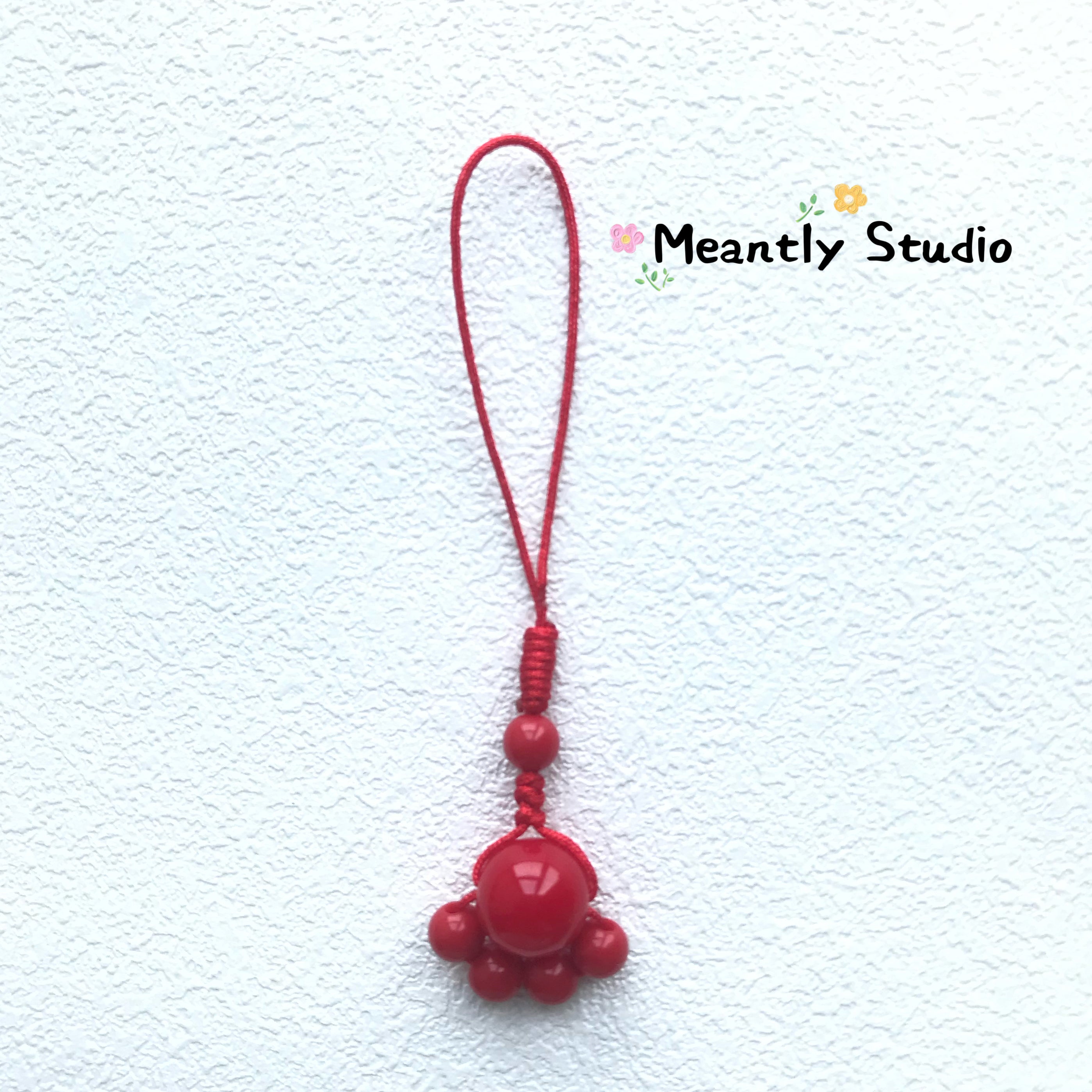 Handmade Colorful Cat Paw Phone Charm Strap, Kawaii Kitten Keychain, Cute Bag Pendant, Rainbow Beaded Animal Paw Accessories Gift