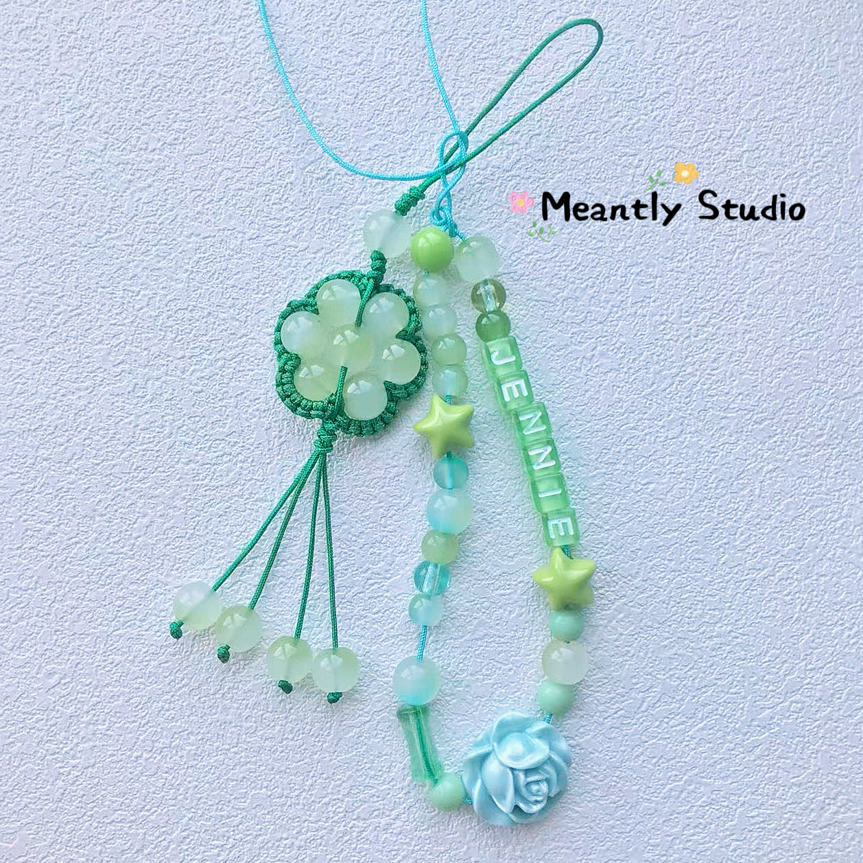 Sun Lucky Flower Phone Charm Strap, Multicolor Beaded Handmade Keychain, Lucky Pendant for Phone, Bag, Car, or Gift, Custom Beaded Charm
