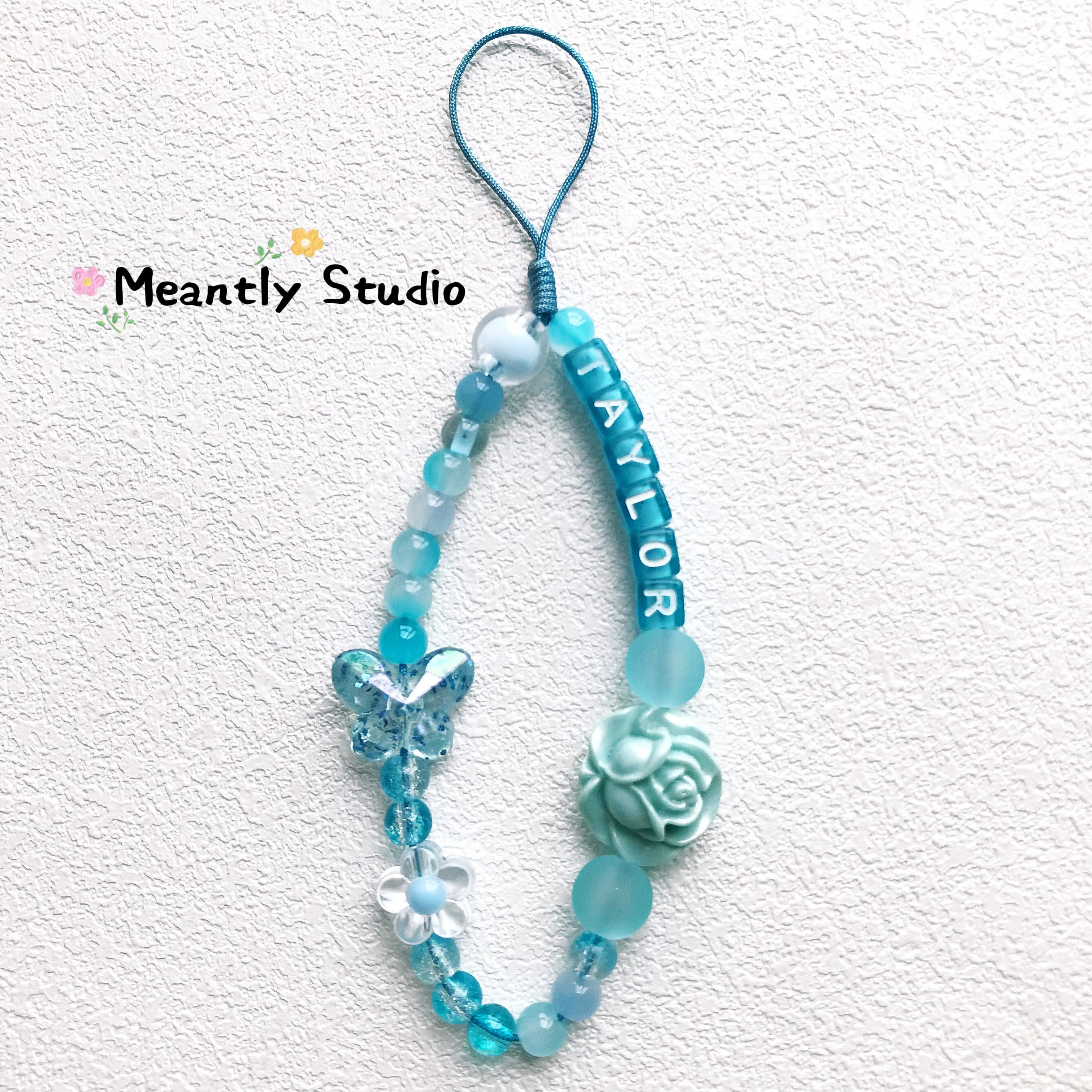 Personalized Letter-Beaded Phone Strap – Custom Name Chain in Dopamine Colors, Trendy Phone Charm