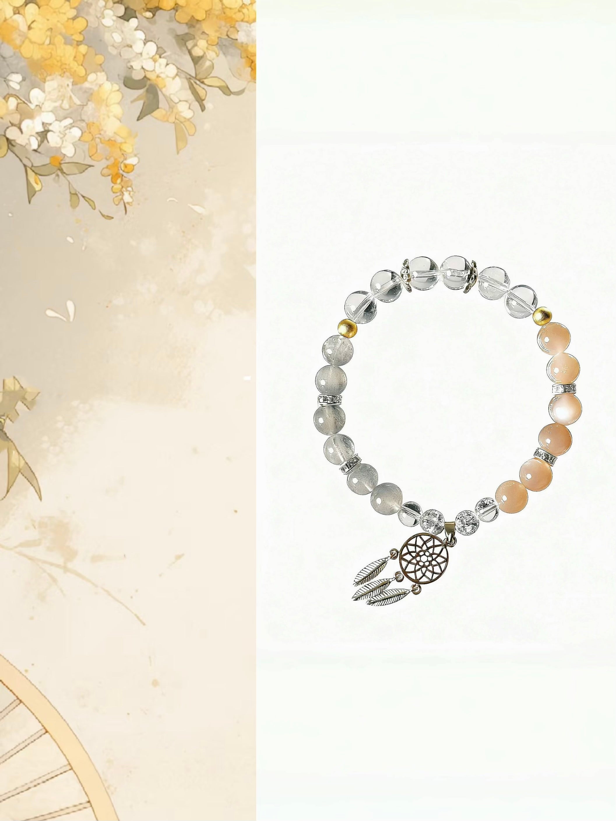 Love Attraction Crystal Bracelet Sunstone Moonstone - Confidence Opportunity Jewelry