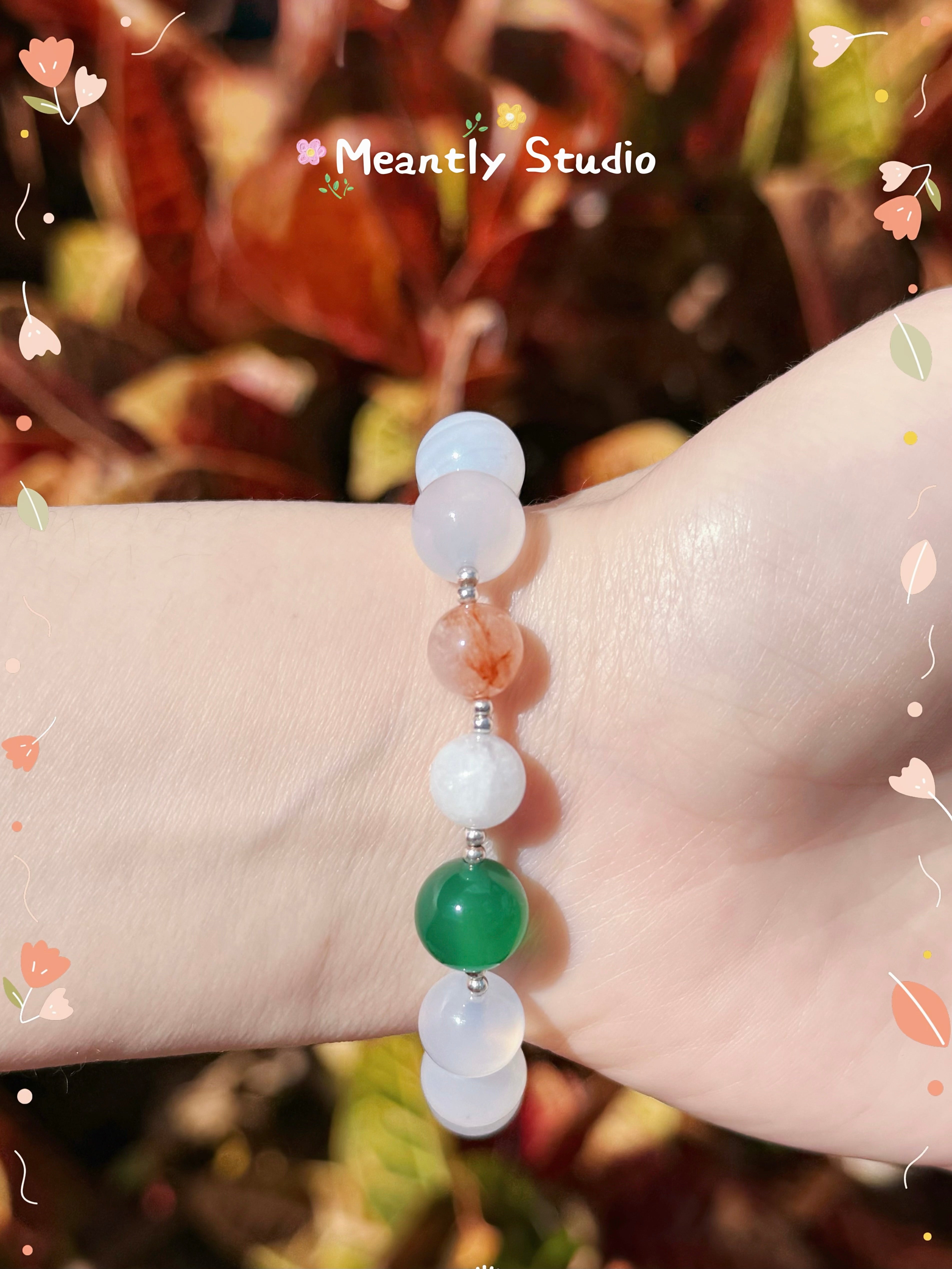 The Queen’s Bracelet Collection 6 | White Chalcedony, Super Seven, Moonstone- grace and confidence