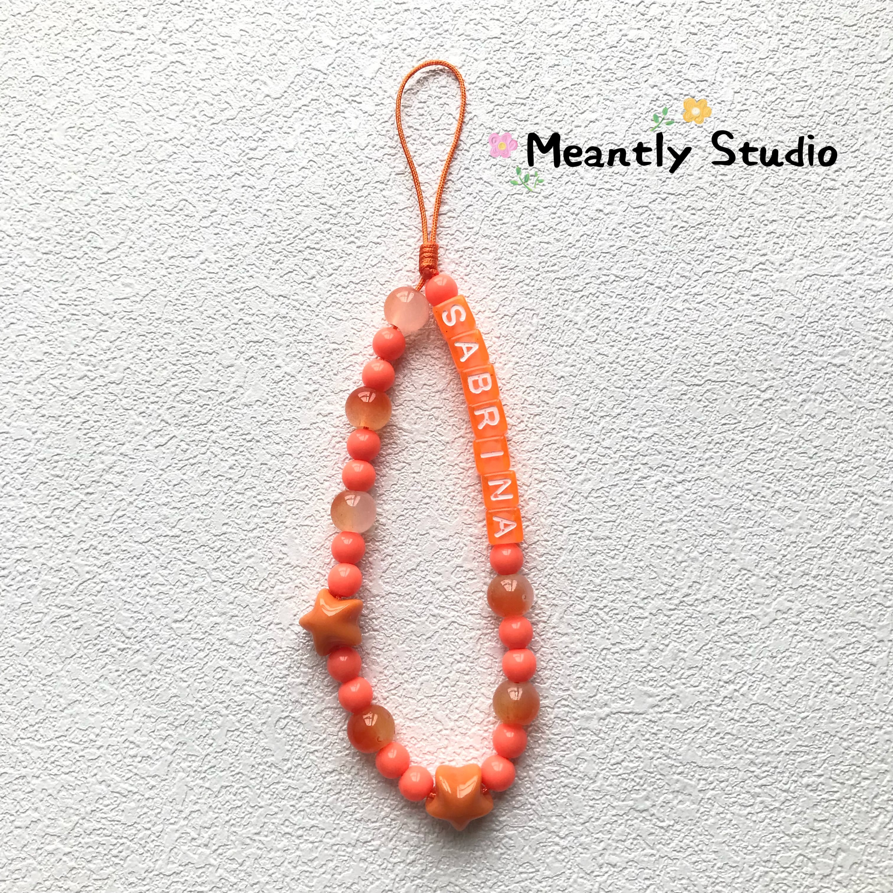 Personalized Letter-Beaded Phone Strap – Custom Name Chain in Dopamine Colors, Trendy Phone Charm