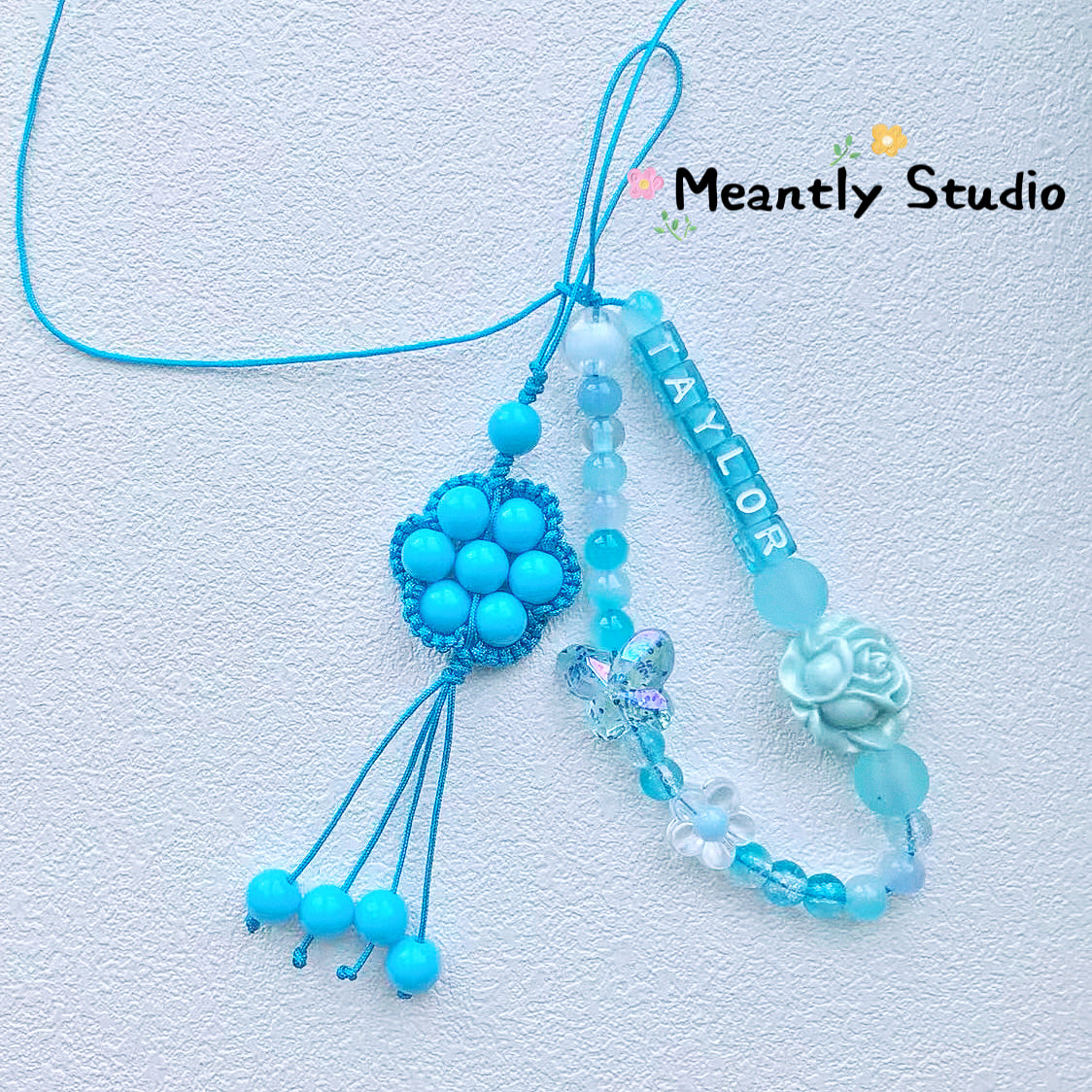 Sun Lucky Flower Phone Charm Strap, Multicolor Beaded Handmade Keychain, Lucky Pendant for Phone, Bag, Car, or Gift, Custom Beaded Charm