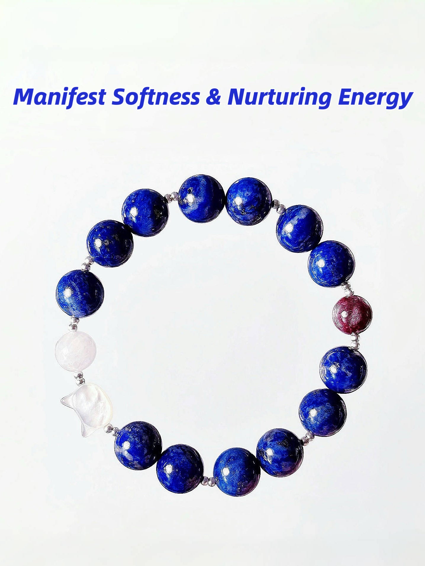 The Queen’s Bracelet Collection 4 | Lapis Lazuli, Moonstone Bracelet –  Feminine Energy | Gift for her
