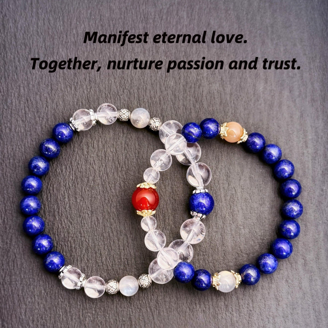 Eternal Love Bracelet – Lapis, Sunstone, Moonstone & Agate