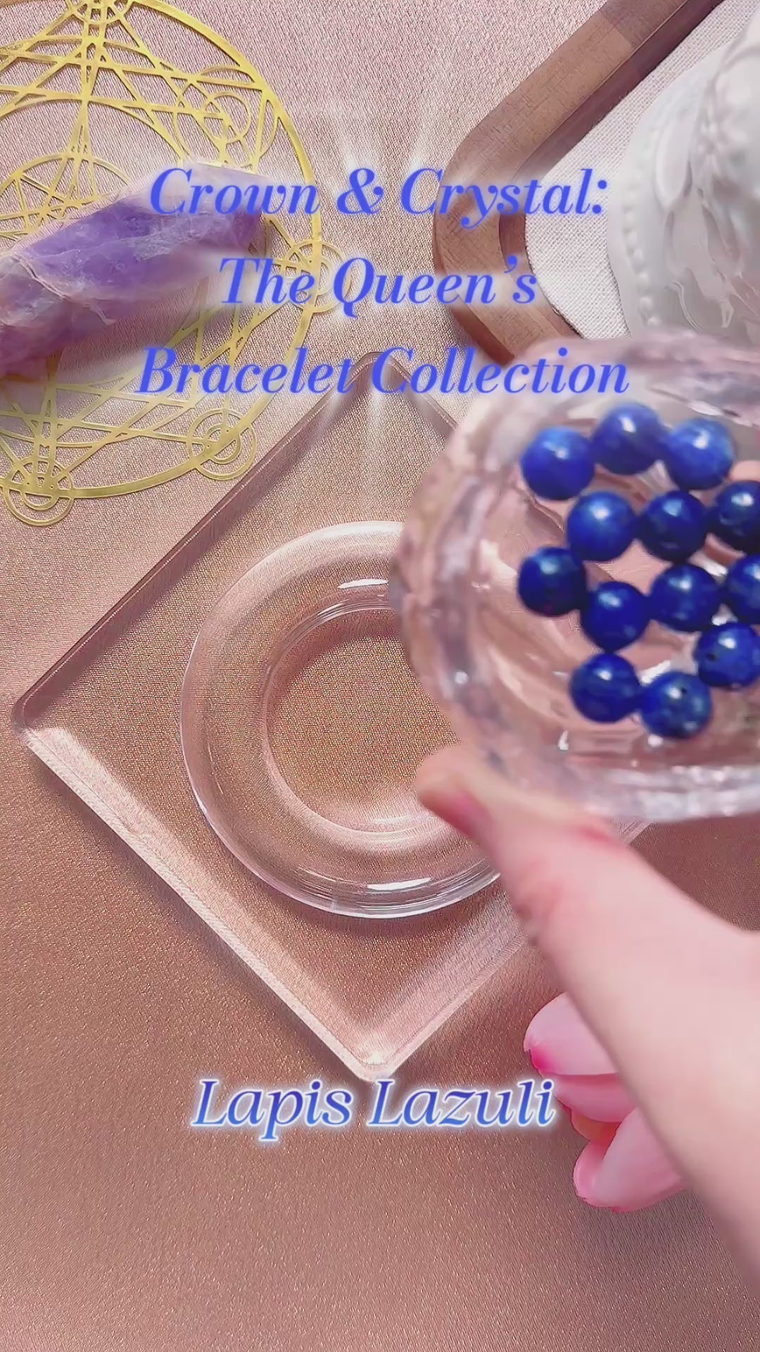 The Queen’s Bracelet Collection 4 | Lapis Lazuli, Moonstone Bracelet –  Feminine Energy | Gift for her